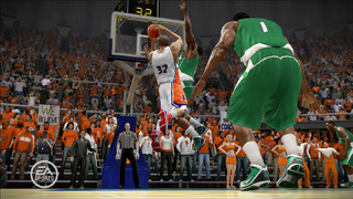 Illustration for article titled NCAA 10 Showcases the Charm and Bad Calls of Hoops' Top Home Courts